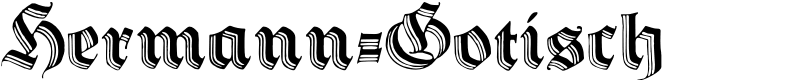 Hermann-Gotisch Font