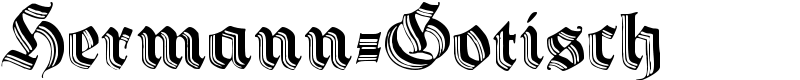 Hermann-Gotisch Font