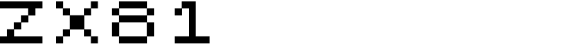ZX81 Font