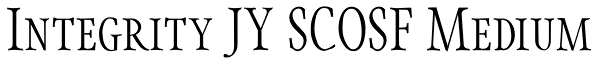 Integrity JY SCOSF Medium Font