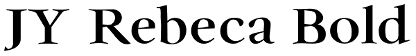 JY Rebeca Bold Font