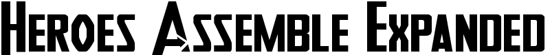 Heroes Assemble Expanded Font