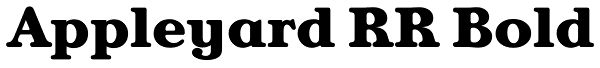 Appleyard RR Bold Font