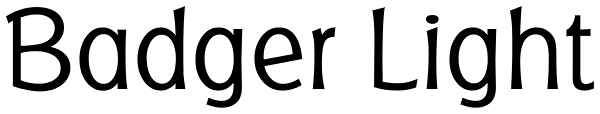 Badger Light Font
