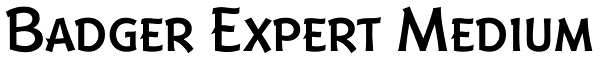 Badger Expert Medium Font
