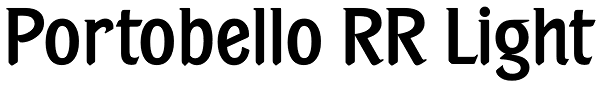 Portobello RR Light Font