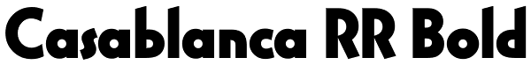 Casablanca RR Bold Font