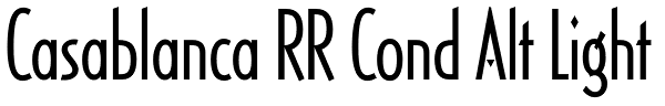 Casablanca RR Cond Alt Light Font