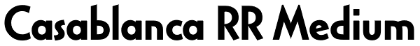 Casablanca RR Medium Font