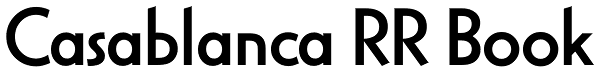 Casablanca RR Book Font