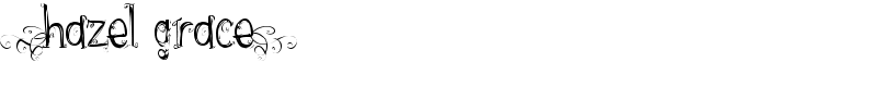 {hazel grace} Font