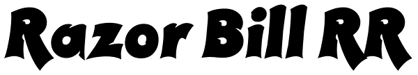 Razor Bill RR Font