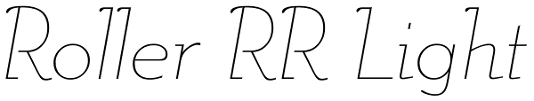 Roller RR Light Font