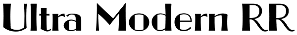 Ultra Modern RR Font