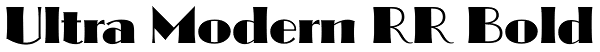 Ultra Modern RR Bold Font