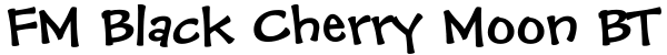 FM Black Cherry Moon BT Font