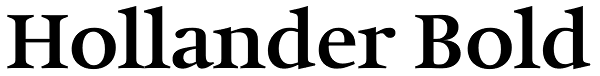 Hollander Bold Font