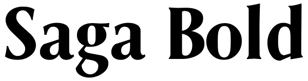 Saga Bold Font