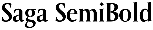 Saga SemiBold Font