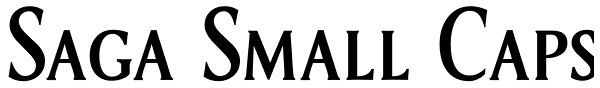 Saga Small Caps Font