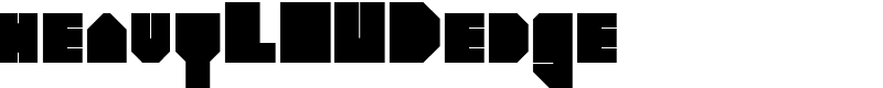 heavyLOUDedge Font