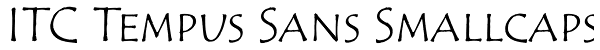 ITC Tempus Sans Smallcaps Font