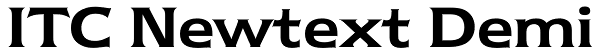 ITC Newtext Demi Font
