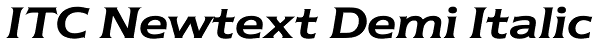 ITC Newtext Demi Italic Font