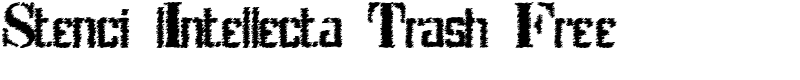 Stenci lIntellecta Trash Free Font