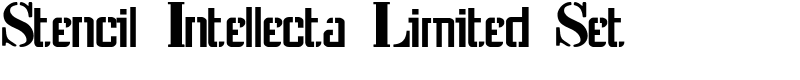 Stencil Intellecta Limited Set Font