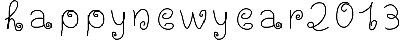 happynewyear2013 Font