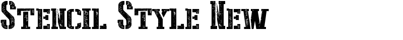 Stencil Style New Font