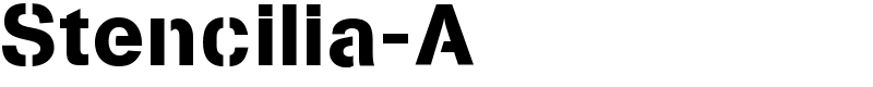 Stencilia-A Font