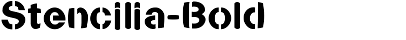 Stencilia-Bold Font