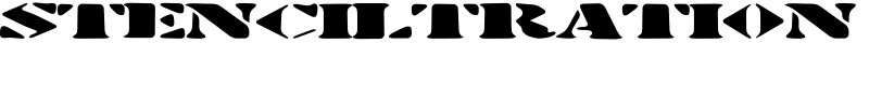 Stenciltration Font
