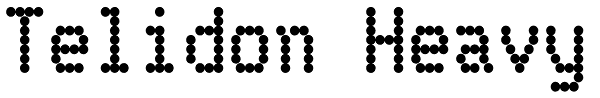 Telidon Heavy Font