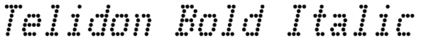 Telidon Bold Italic Font
