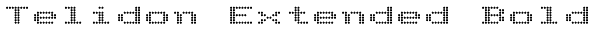 Telidon Extended Bold Font