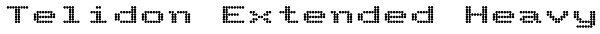 Telidon Extended Heavy Font