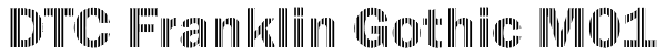 DTC Franklin Gothic M01 Font