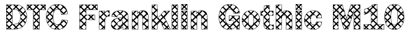 DTC Franklin Gothic M10 Font