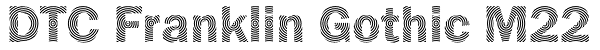 DTC Franklin Gothic M22 Font