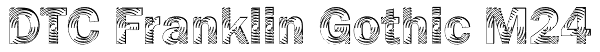 DTC Franklin Gothic M24 Font