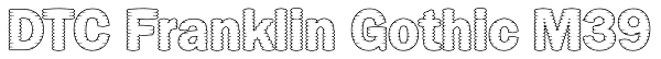 DTC Franklin Gothic M39 Font