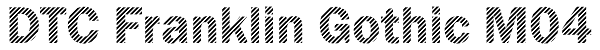 DTC Franklin Gothic M04 Font
