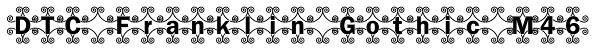 DTC Franklin Gothic M46 Font