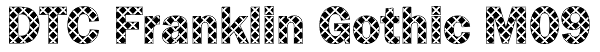 DTC Franklin Gothic M09 Font