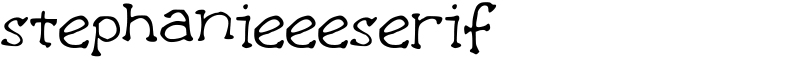stephanieeeserif Font