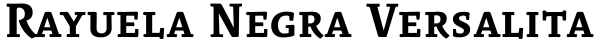 Rayuela Negra Versalita Font
