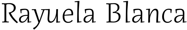 Rayuela Blanca Font